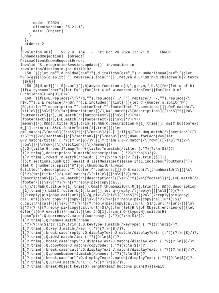 Evolutionapi-Evolution Api v2-1 Logs | PDF | Postgre Sql | Computer ...