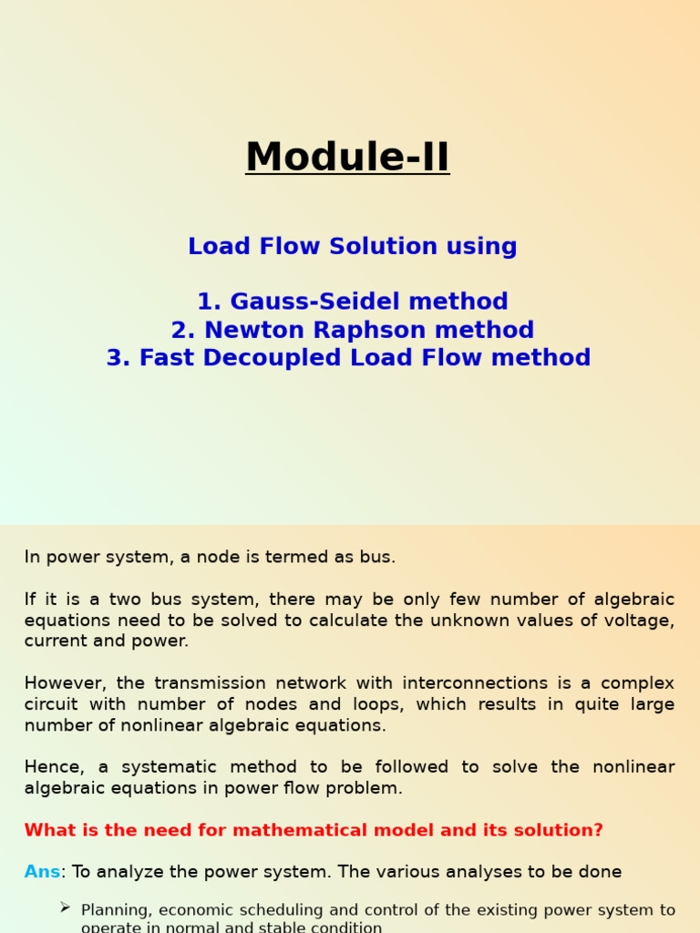 Load Flow Analysis in Power Systems | PDF | Electromagnetism | Electric ...