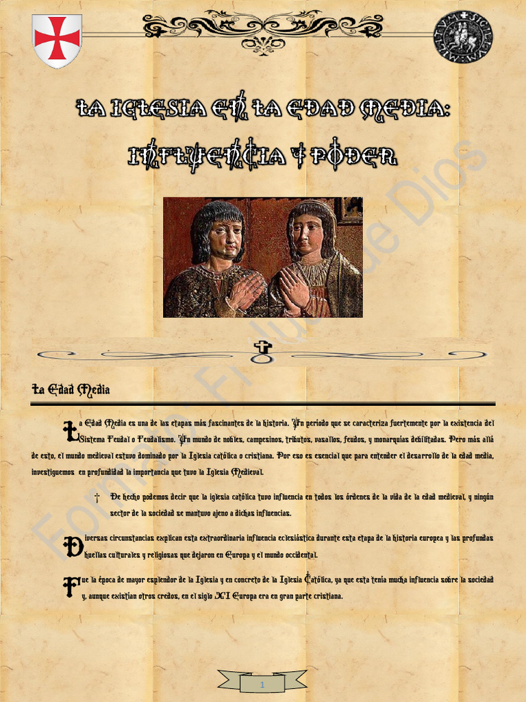 3-La Iglesia en La Edad Media | PDF | Edades medias | Iglesia Católica