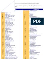 Unidad 7 Química Del Carbono. Formulación Orgánica. Ejercicios Propuestos