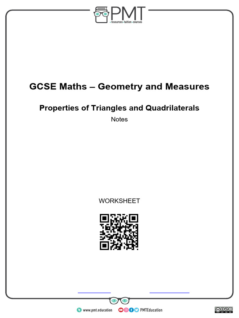 D. Properties of Triangles and Quadrilaterals | PDF | Triangle | Geometry