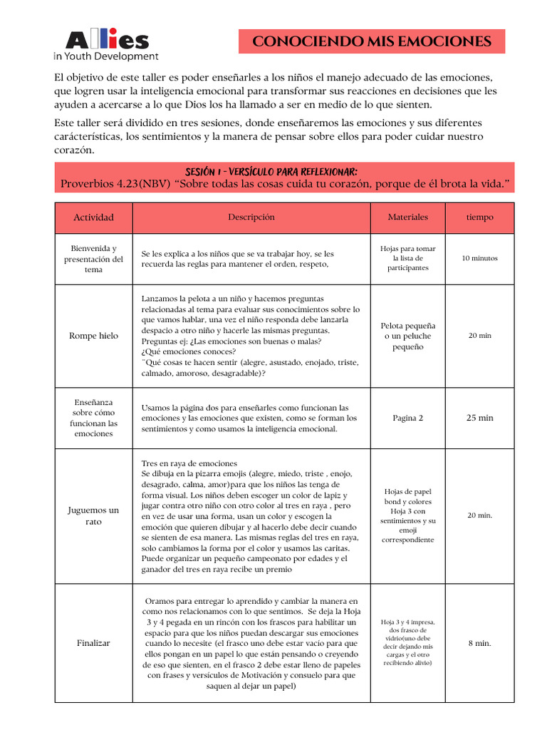 Sesión 1 Inteligencia Emocional | PDF | Las emociones | Inteligencia ...