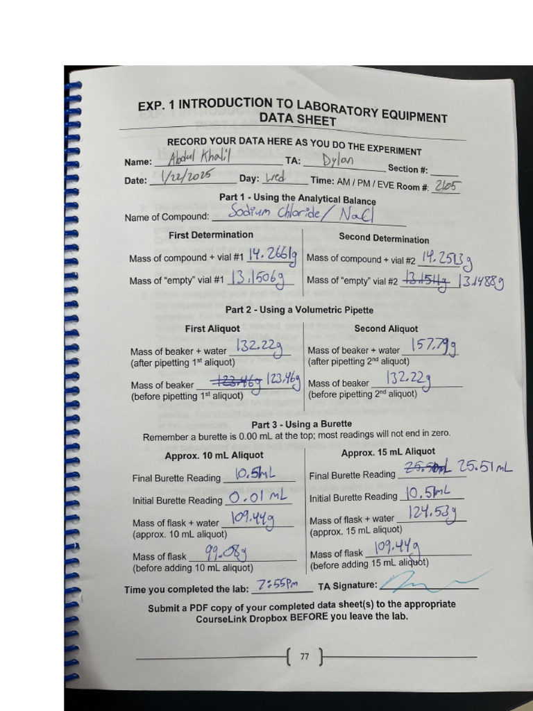 Exp 1 | PDF