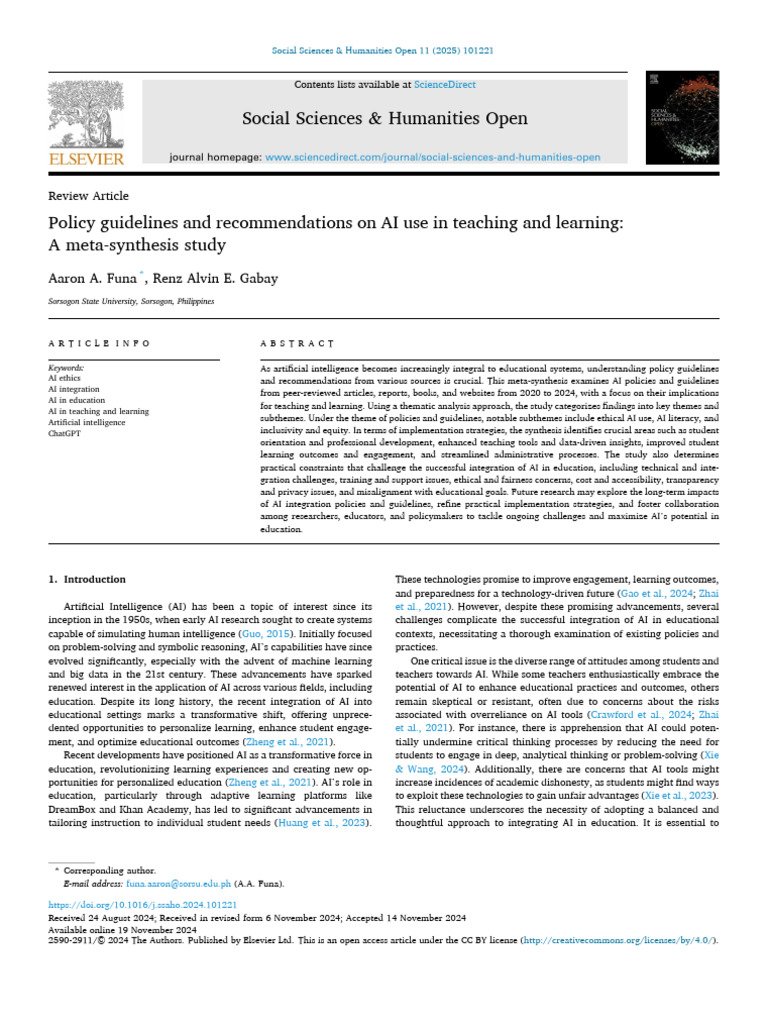 AI Policy Guidelines for Education | PDF | Artificial Intelligence ...