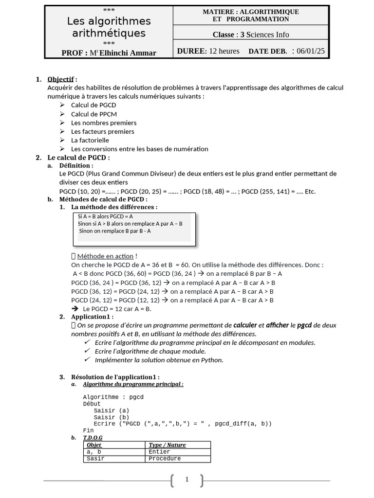 Algorithmes de calcul numérique en Python | PDF | Nombre premier ...