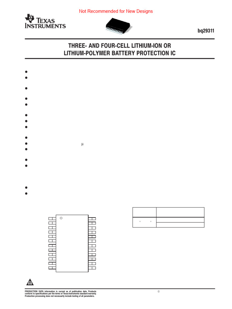 bq29311 | PDF | Electrostatic Discharge | Electrical Engineering