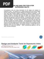 Design & Analysis Tools For Supersonic Inlets