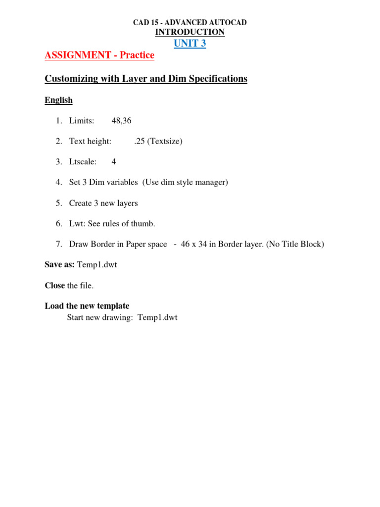 Assign Simple Template Design PDF