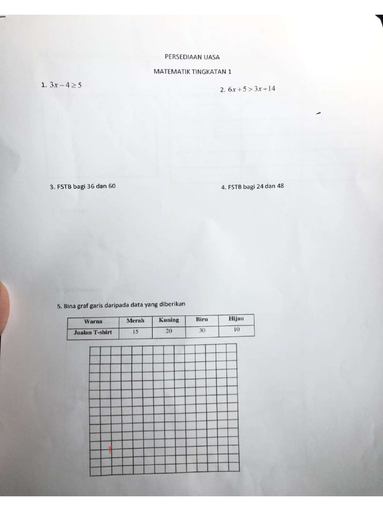 Latihan Math F1-1 | PDF