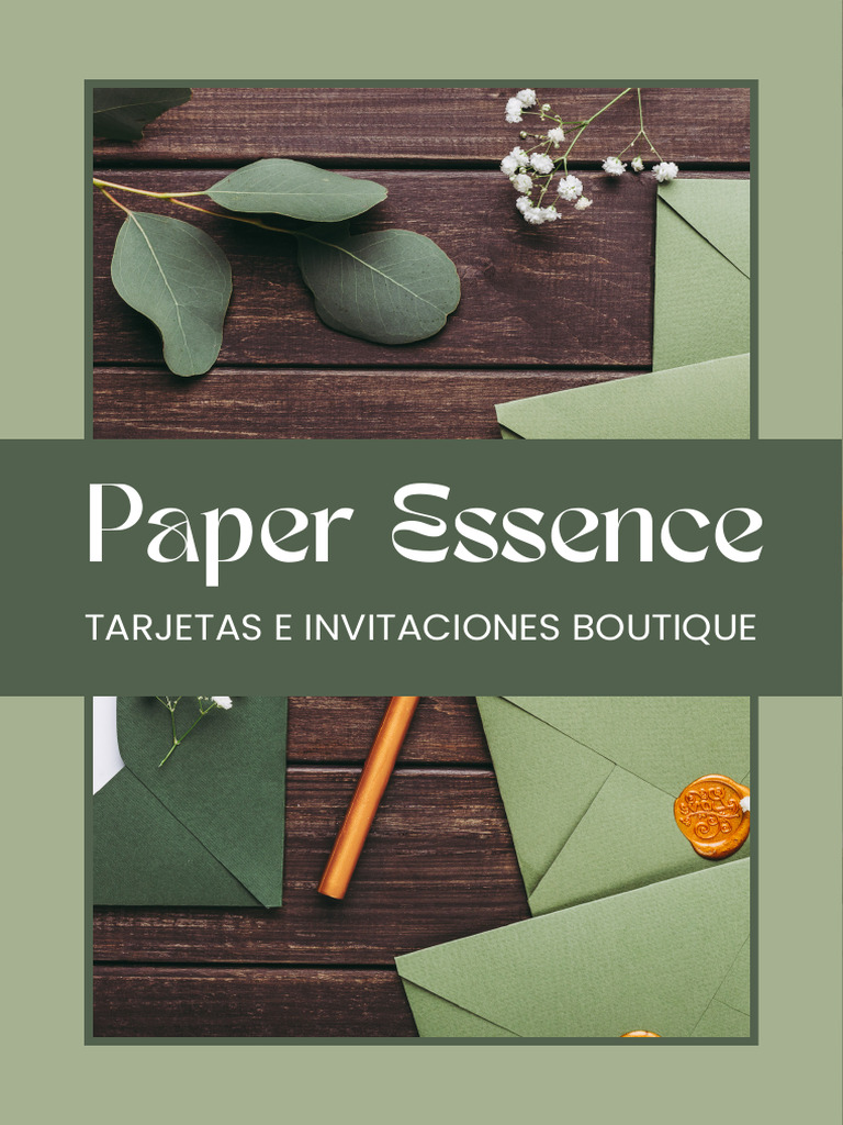Catálogo Paper Essence | PDF