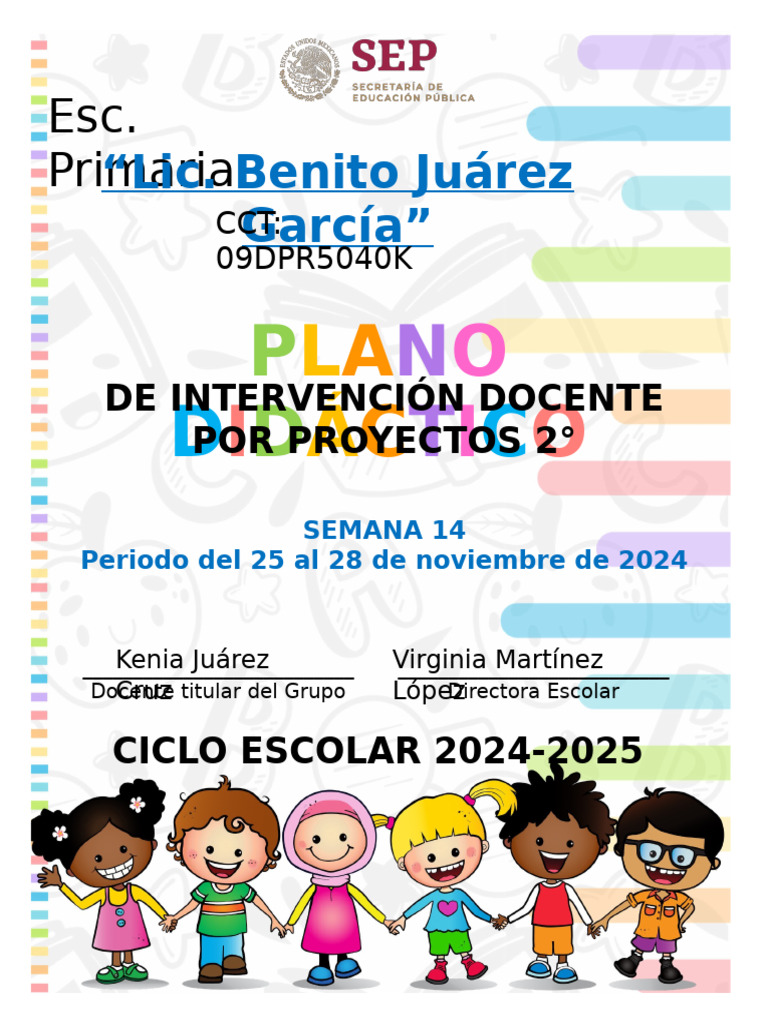 Plan Didáctico 2024-2025: 2° Grado | PDF | Evaluación | Las emociones