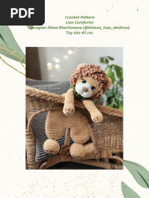Lion comforter - Elena Kharitonova (Helena toys)eng