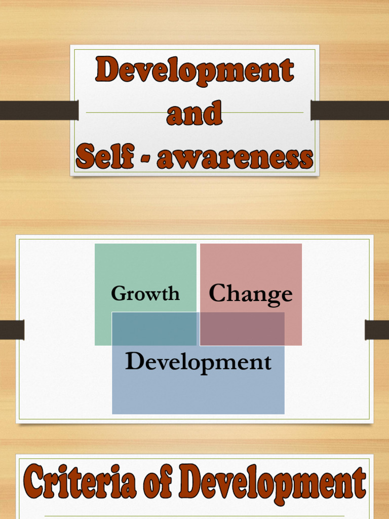 Self-Awareness and Development Criteria | PDF