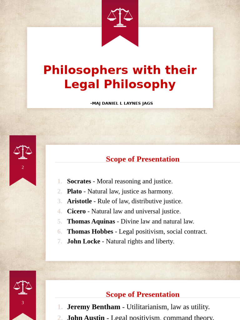 Key Philosophers in Legal Philosophy | PDF | Natural Law | Jurisprudence