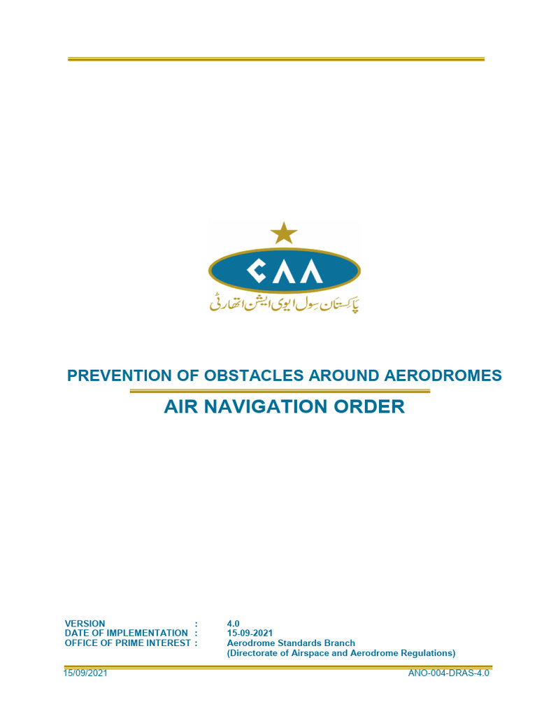 Aerodrome Obstacle Prevention Guide | PDF | Aviation
