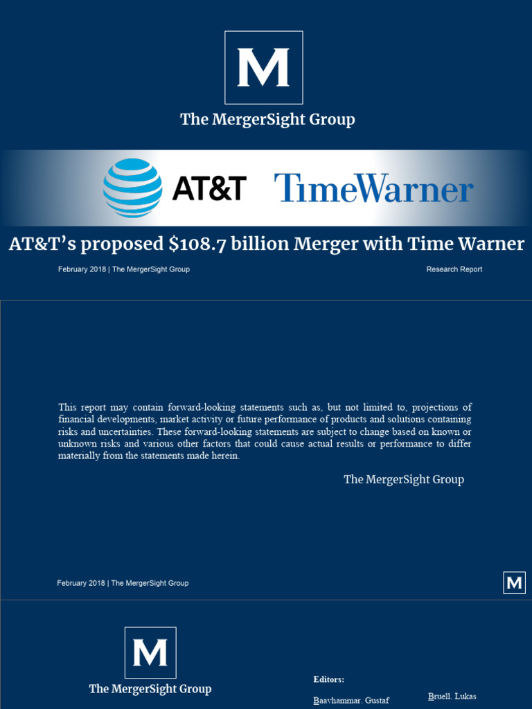 att merg timewarner | PDF | At&T | Mergers And Acquisitions