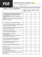 Escala - Snap IV (Tdah e Tod) | PDF | Transtorno de déficit de atenção ...