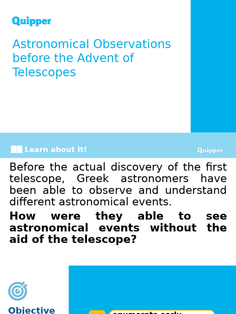 Early Astronomical Observations Pre-Telescope | PDF | Heliocentrism ...