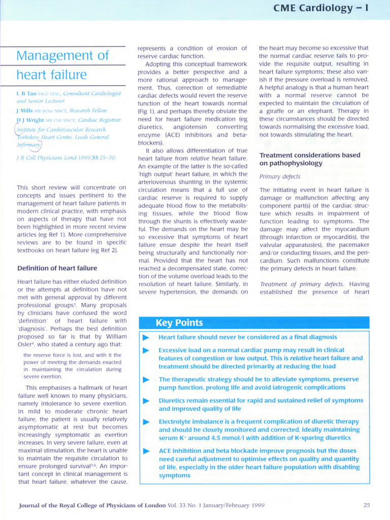 Jrcollphyslond146684 0025 | PDF | Heart Failure | Heart