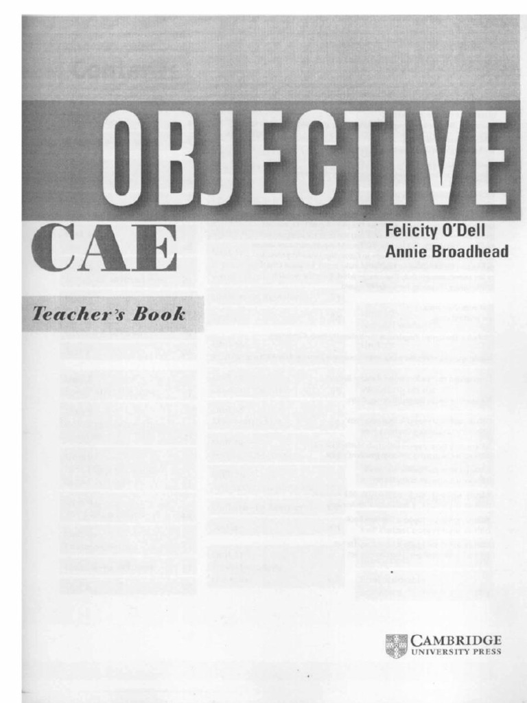 Objective Cae 4 PDF Free | PDF