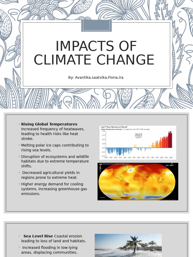 Effects of Climate Change on Ecosystems | PDF | Climate Change ...