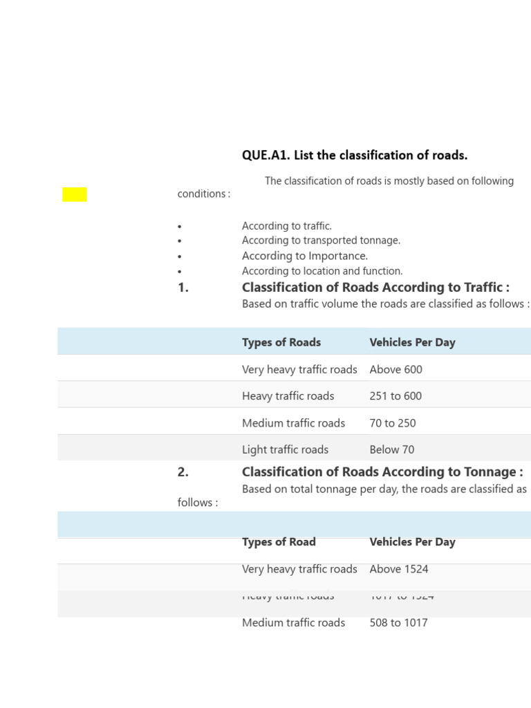 Transportation | PDF | Road | Lane