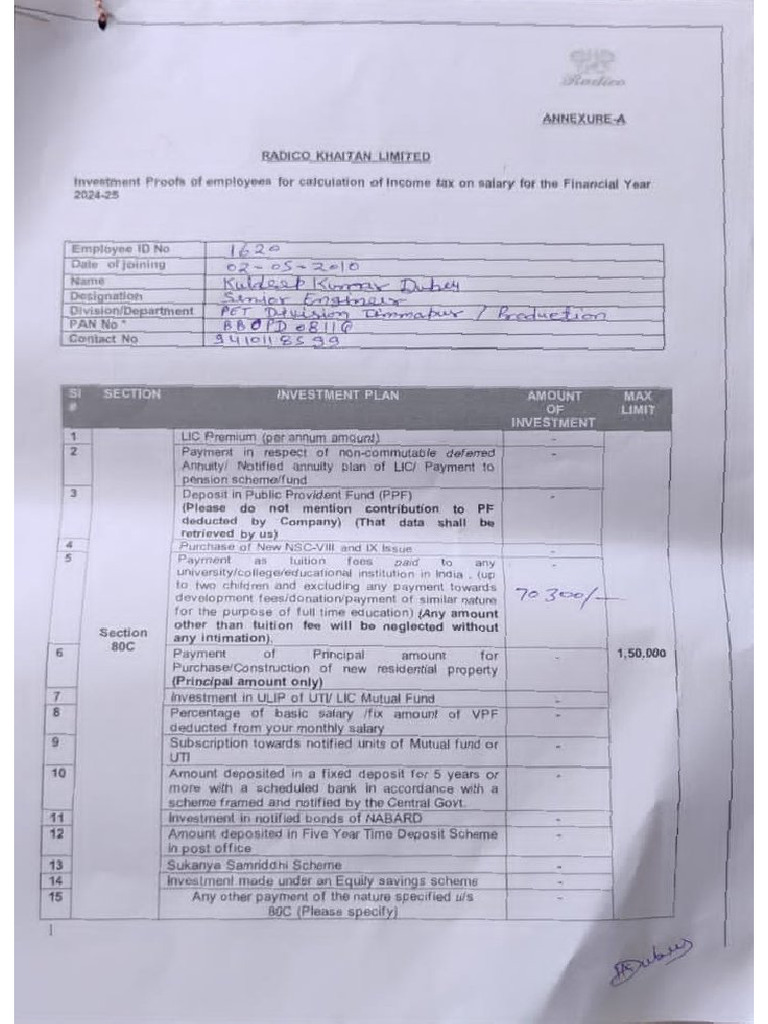 Kuldeep Duby Investment Prof | PDF