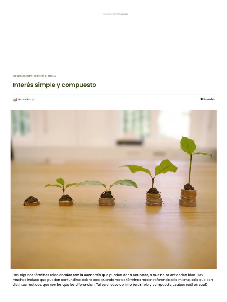 Diferencias entre interés simple y compuesto | PDF | Interés | Interés ...