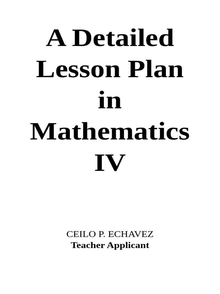 Grade 4 Triangle Area Lesson Plan | PDF | Area | Teachers