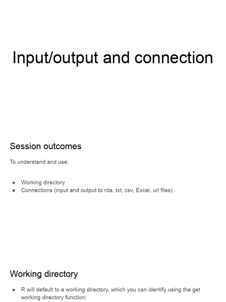 6 Input, Output, Connections | PDF | Comma Separated Values | Microsoft ...