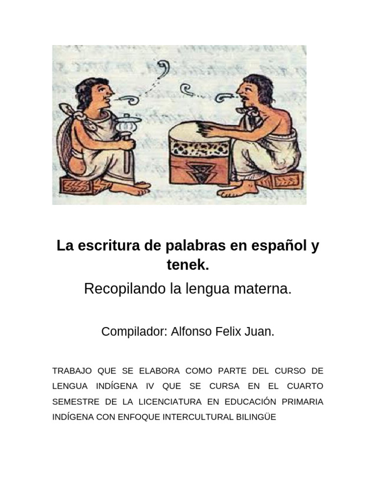 Vocabulario Español-Tenek para Educadores | PDF | Lengua española ...