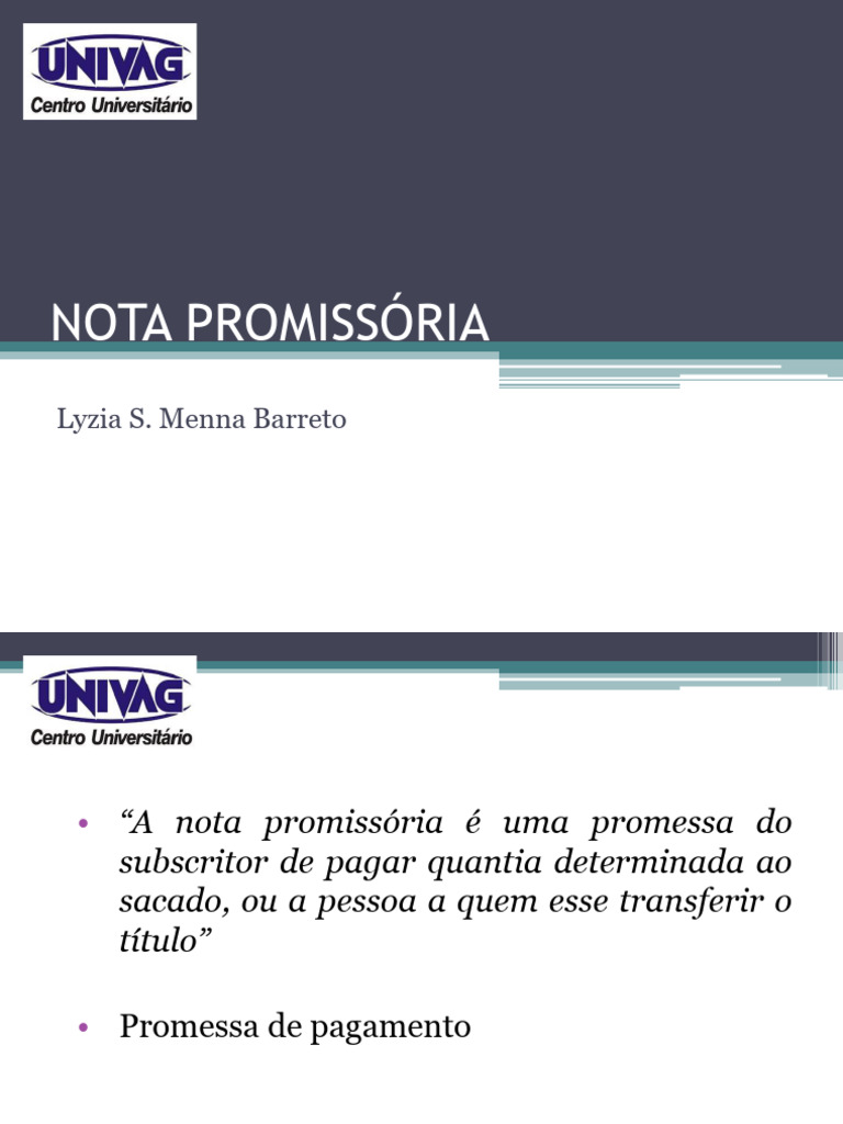 Guia Completo sobre Nota Promissória | PDF | Nota promissória