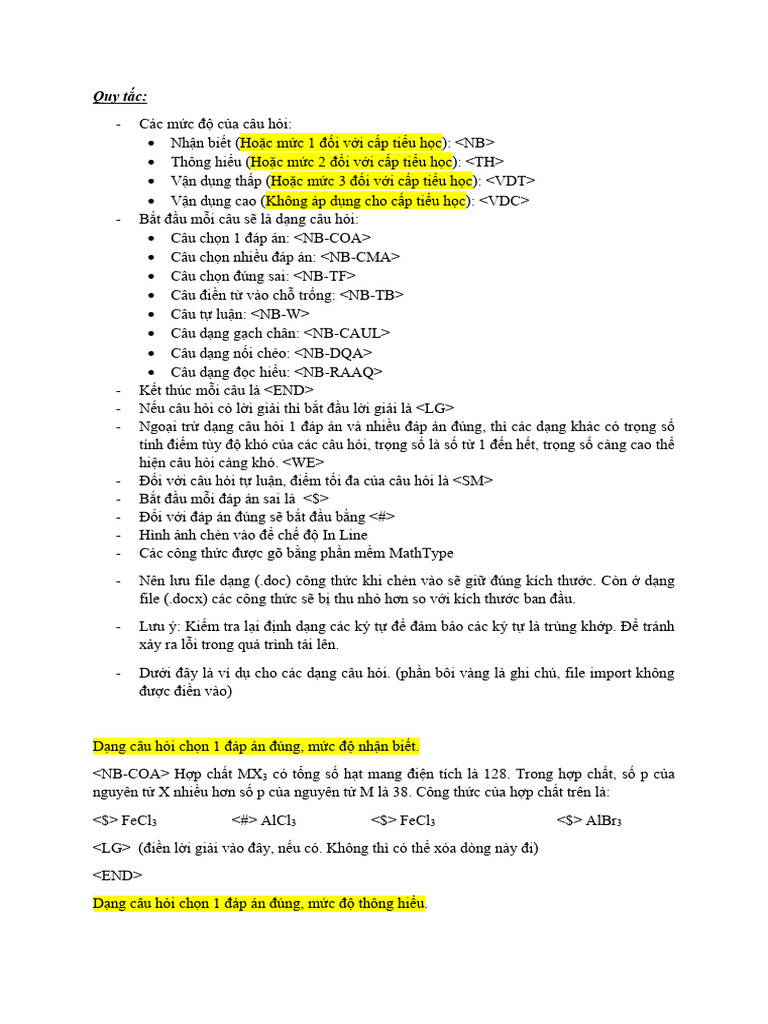 Soan Cau Hoi Da Dang | PDF