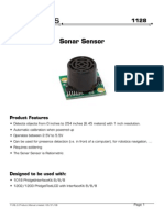 Sonar Sensor: Product Features