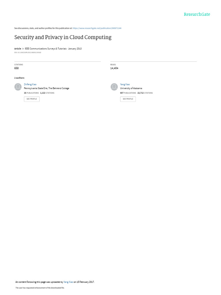 Cloud Computing Security & Privacy Issues | PDF | Cloud Computing ...