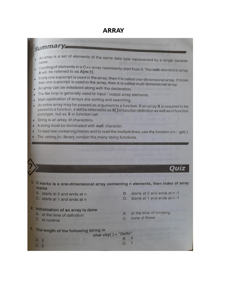 Test Array | PDF