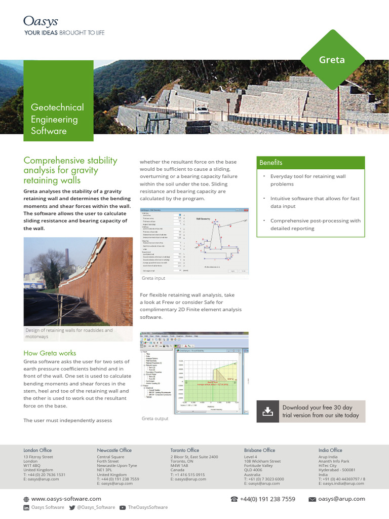 Greta Geotechnical Software Overview | PDF | Geotechnical Engineering ...