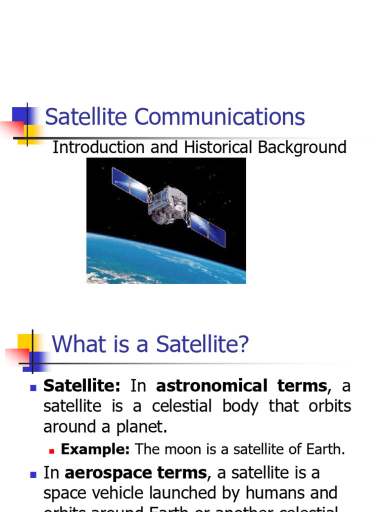 Satellite Communication Overview | PDF | Rocket | Communications Satellite