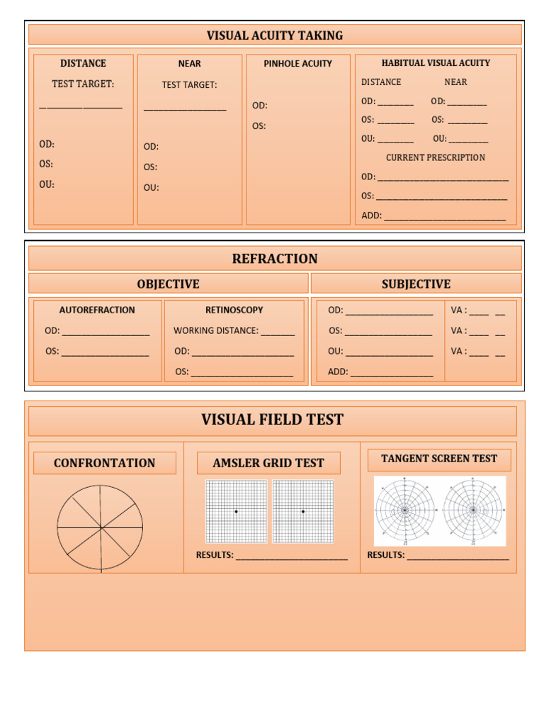 Low Vision Assessment Form | PDF | Visual Impairment | Visual Acuity