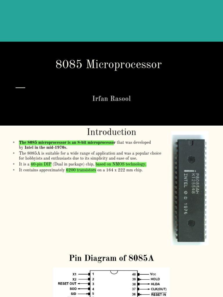 8085 Microprocessor NIT-1 | PDF | Central Processing Unit | Input/Output