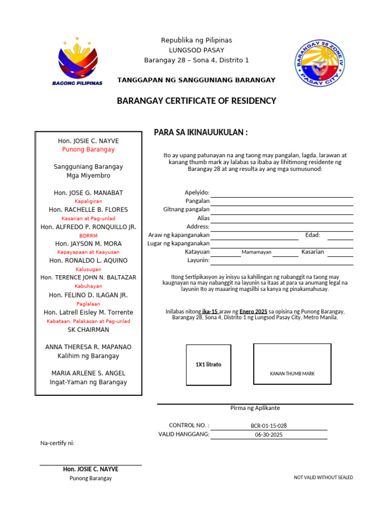 Charter Sample Forms | PDF