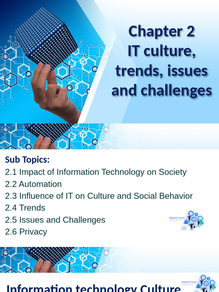 IT Culture: Trends, Issues, and Challenges | PDF | Artificial ...