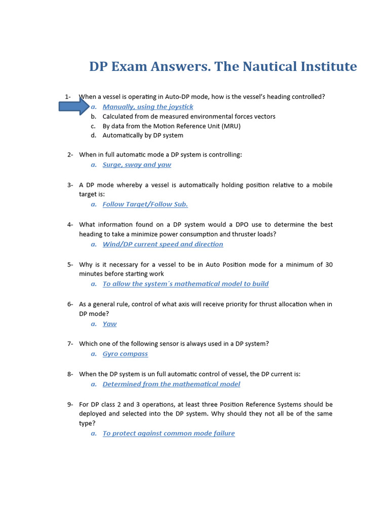 DP Online Exam Answers | PDF