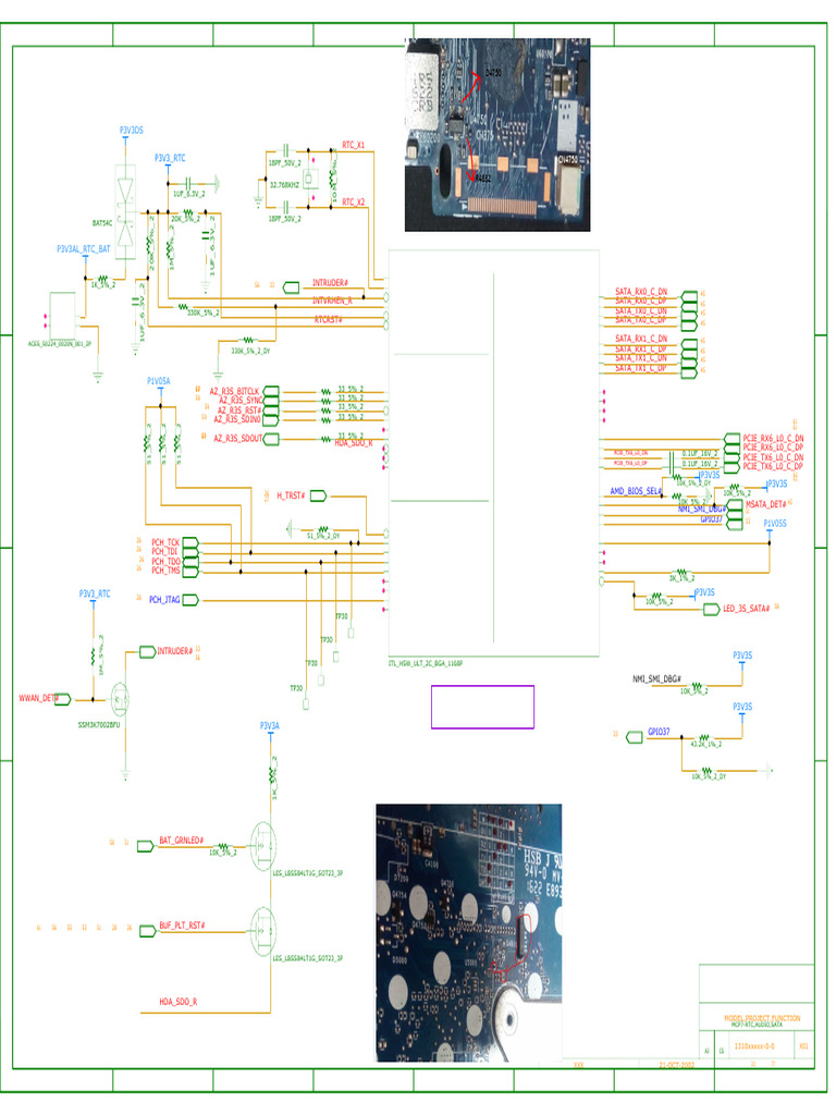 6050A2822301-MB-A01 Schematic Overview | PDF