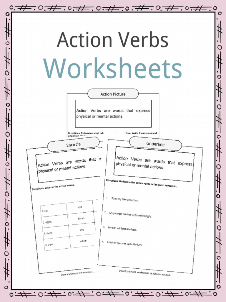 Sample Action Verbs Worksheets | PDF | License | Monopoly (Economics)
