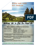 Welcome, We Re Glad You Joined Us: Mission San Luis Rey Parish