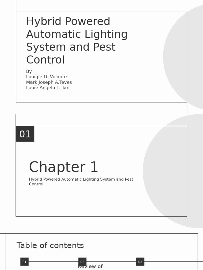 Hybrid Lighting & Pest Control System | PDF | Questionnaire