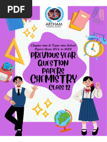 Class 12 Chemistry CBSE PYQ Chapter Wise Topic
