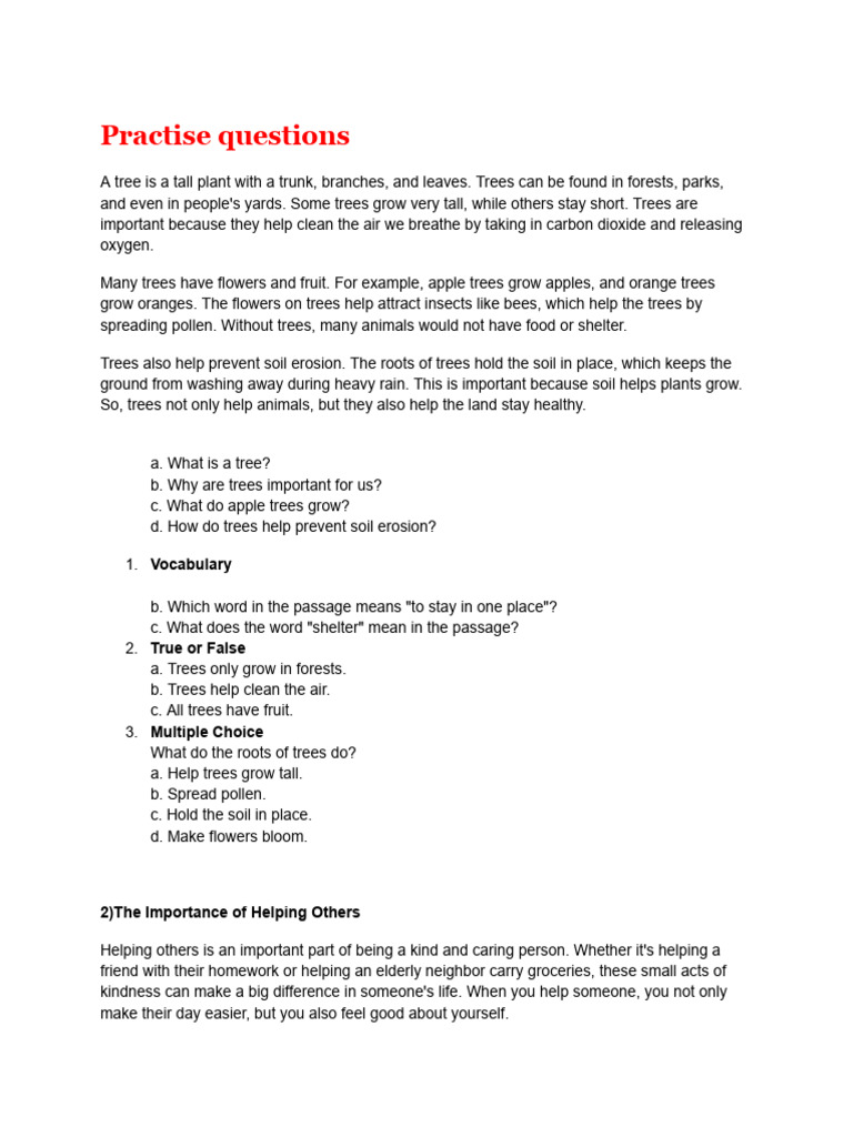 prepositions | PDF | Mountains | Trees