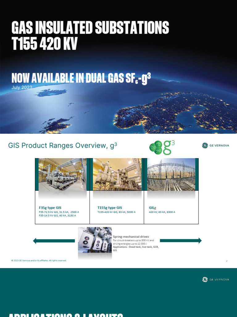 T155 420 kV GIS Product Overview | PDF | Electronics | Electrical ...